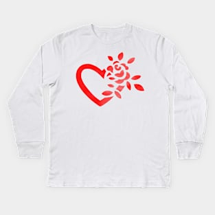 Heart Abstract Kids Long Sleeve T-Shirt